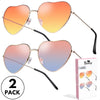 Boncy® Hartjes Zonnebril | 2-Pack | Gradient