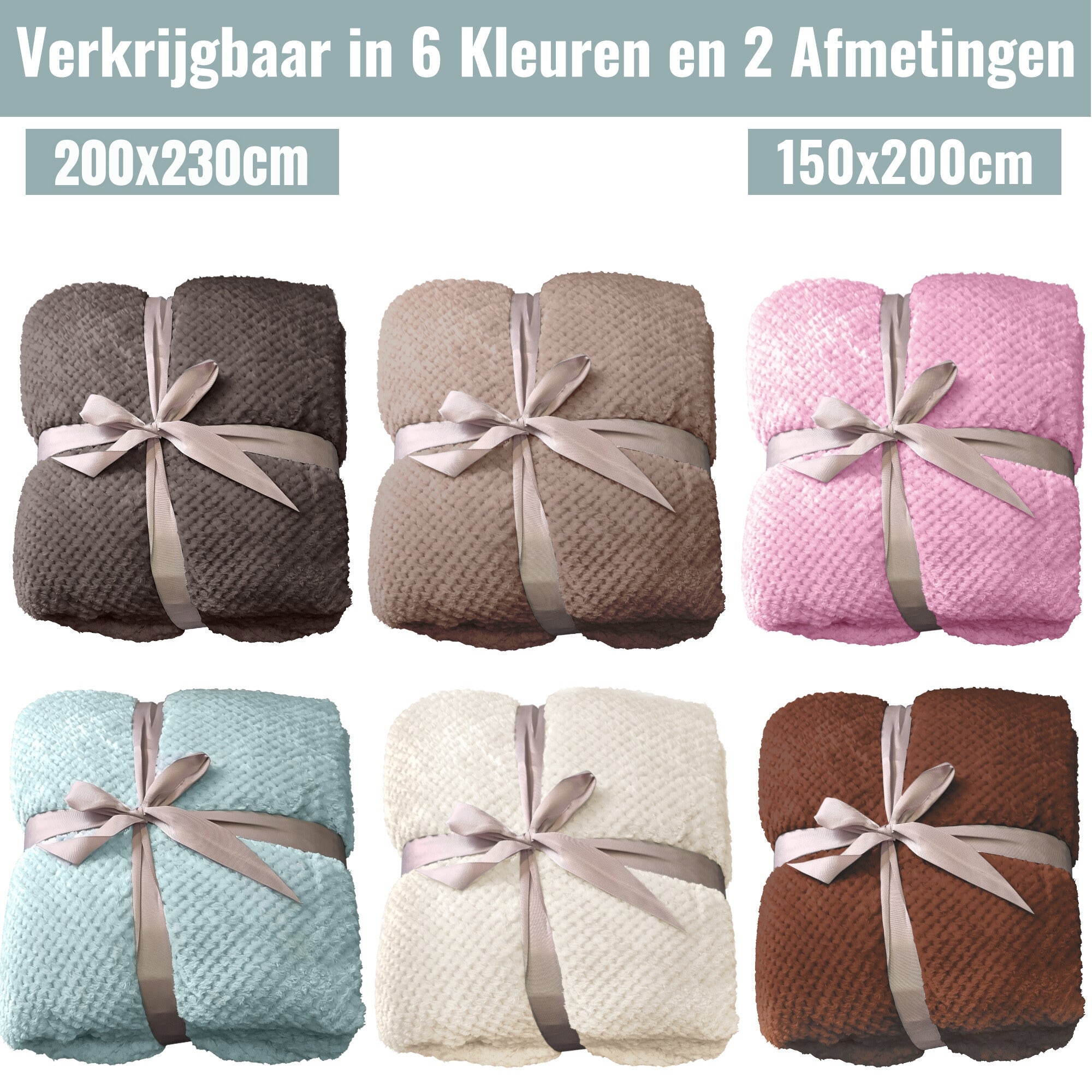 Zachte Fleece Deken | Licht Blauw