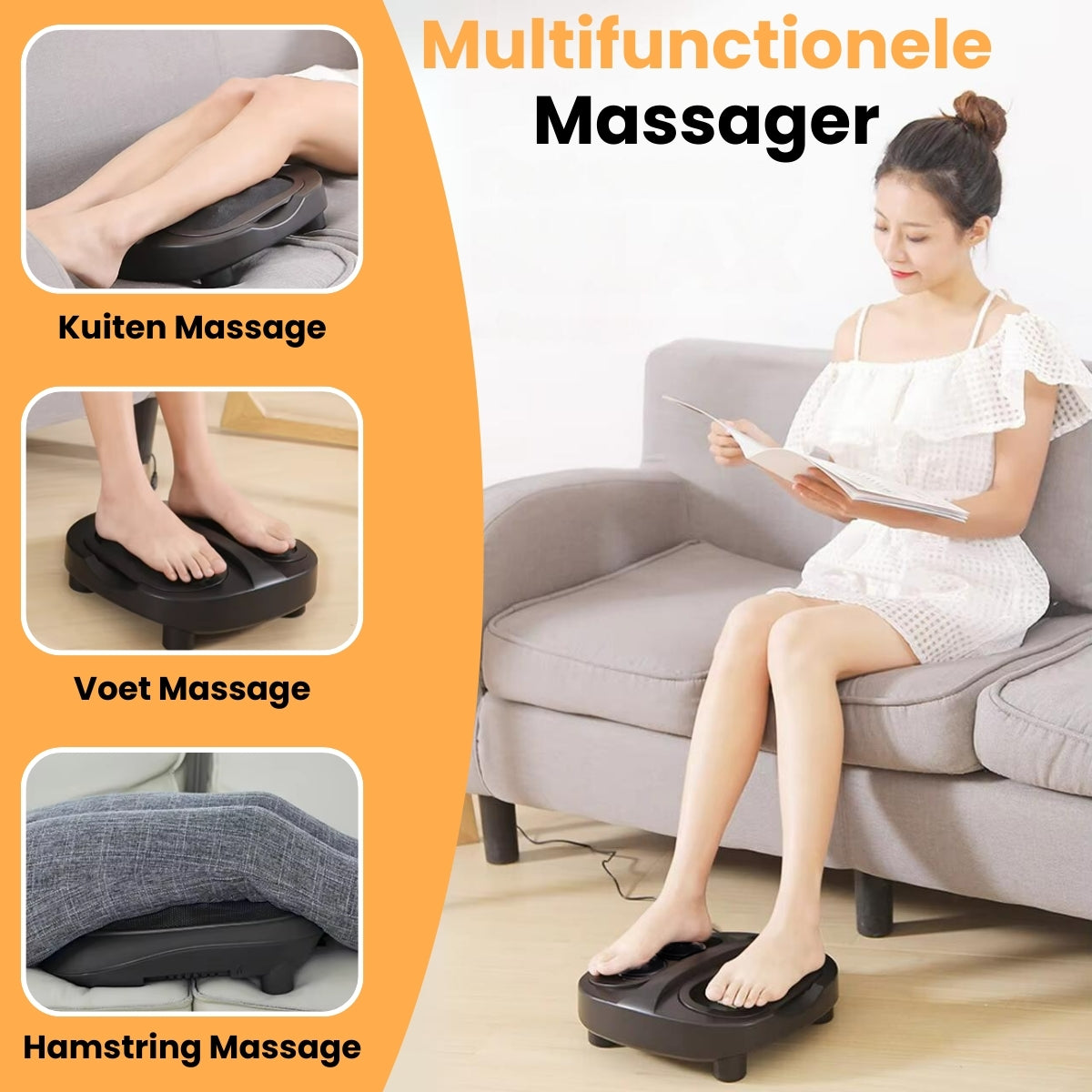 Luxe Voetmassager Met Verwarmingsfunctie