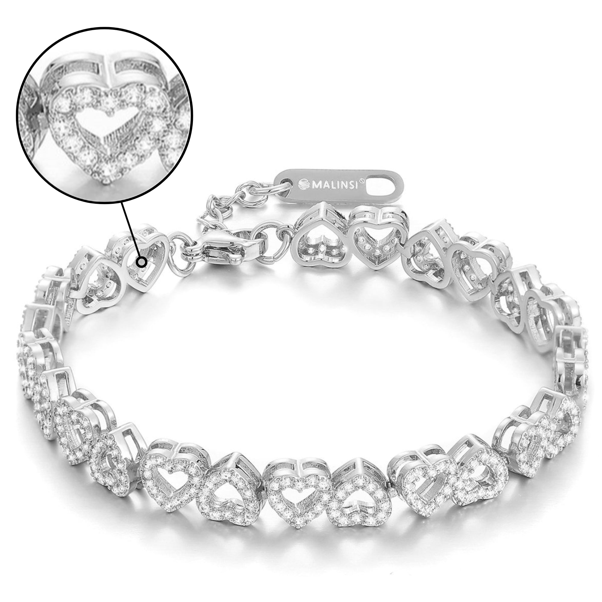 Armband Dames Luv | Zilver Platinum Plating | Zirkonia