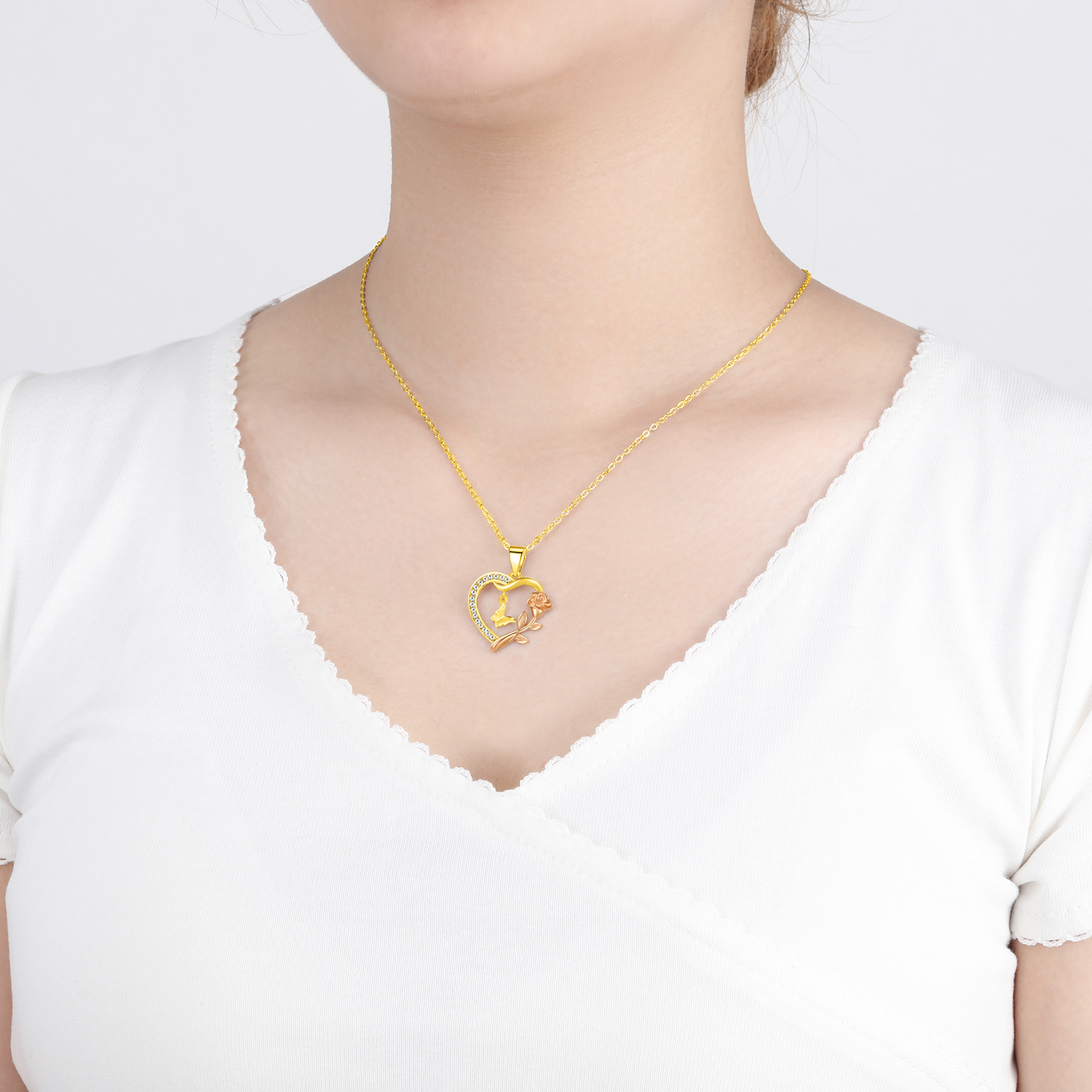 Ketting Dames | RoseFly | Goud 18K Plated RVS