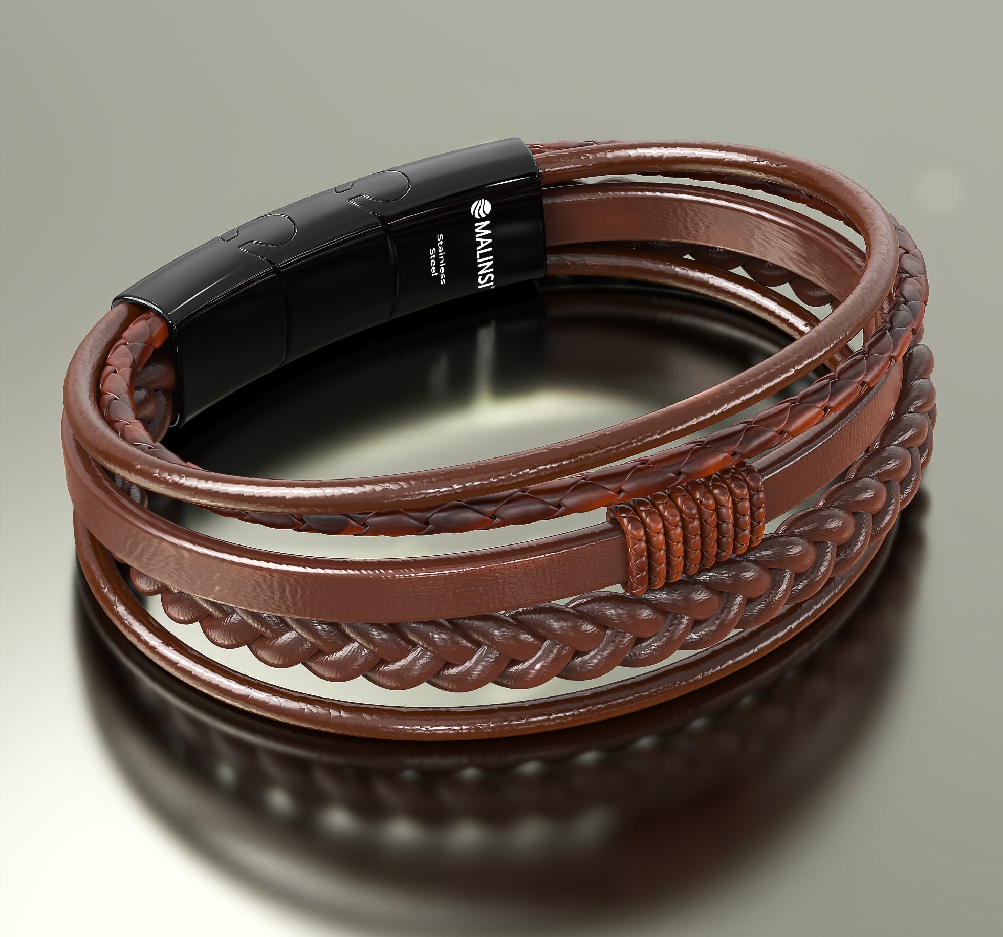 Luxe Leren Armband | Bruin
