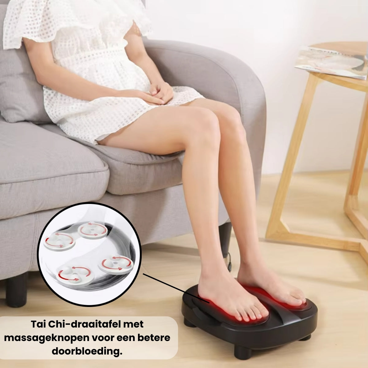 Luxe Voetmassager Met Verwarmingsfunctie