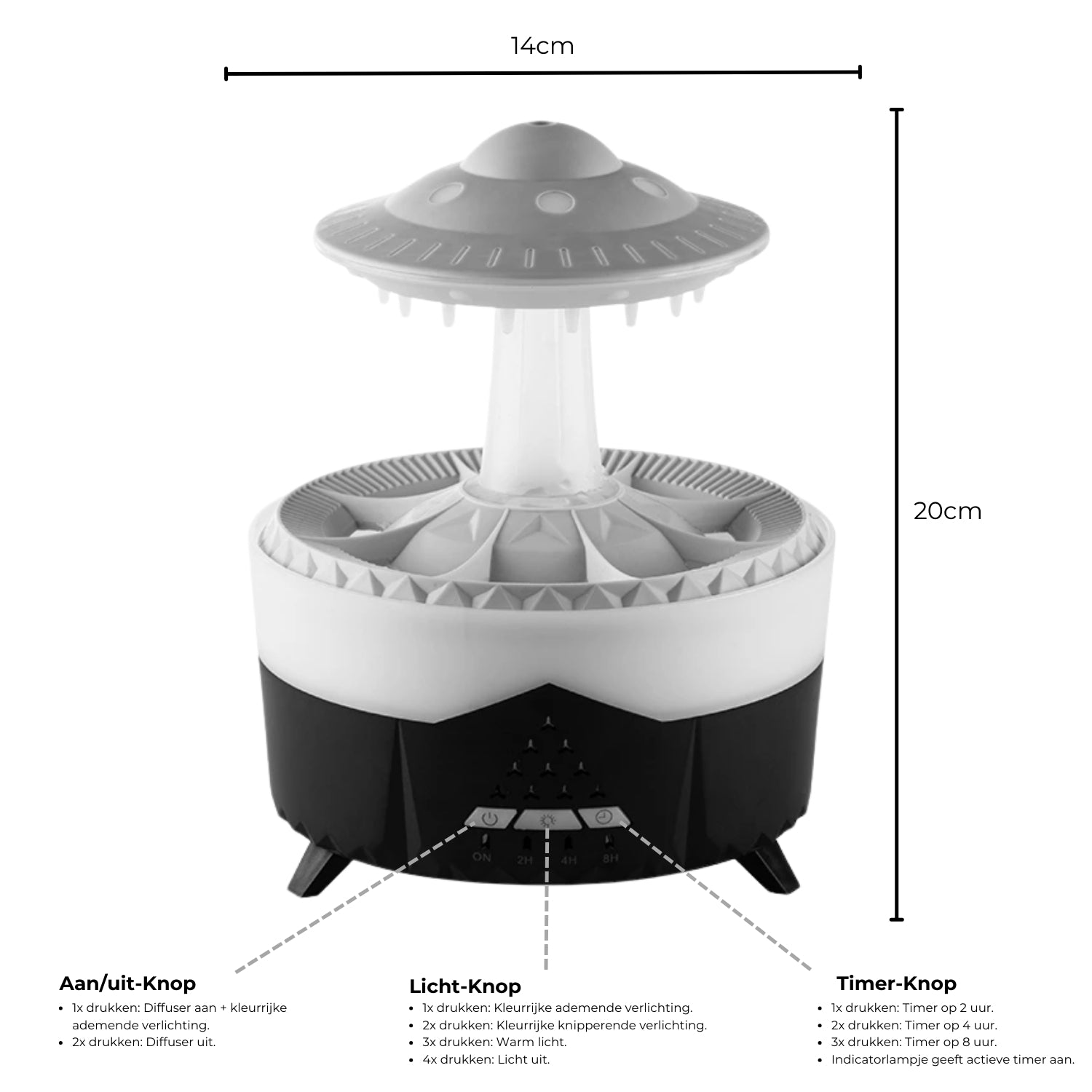 Boncy® Raindrop-Ufo Aroma Diffuser