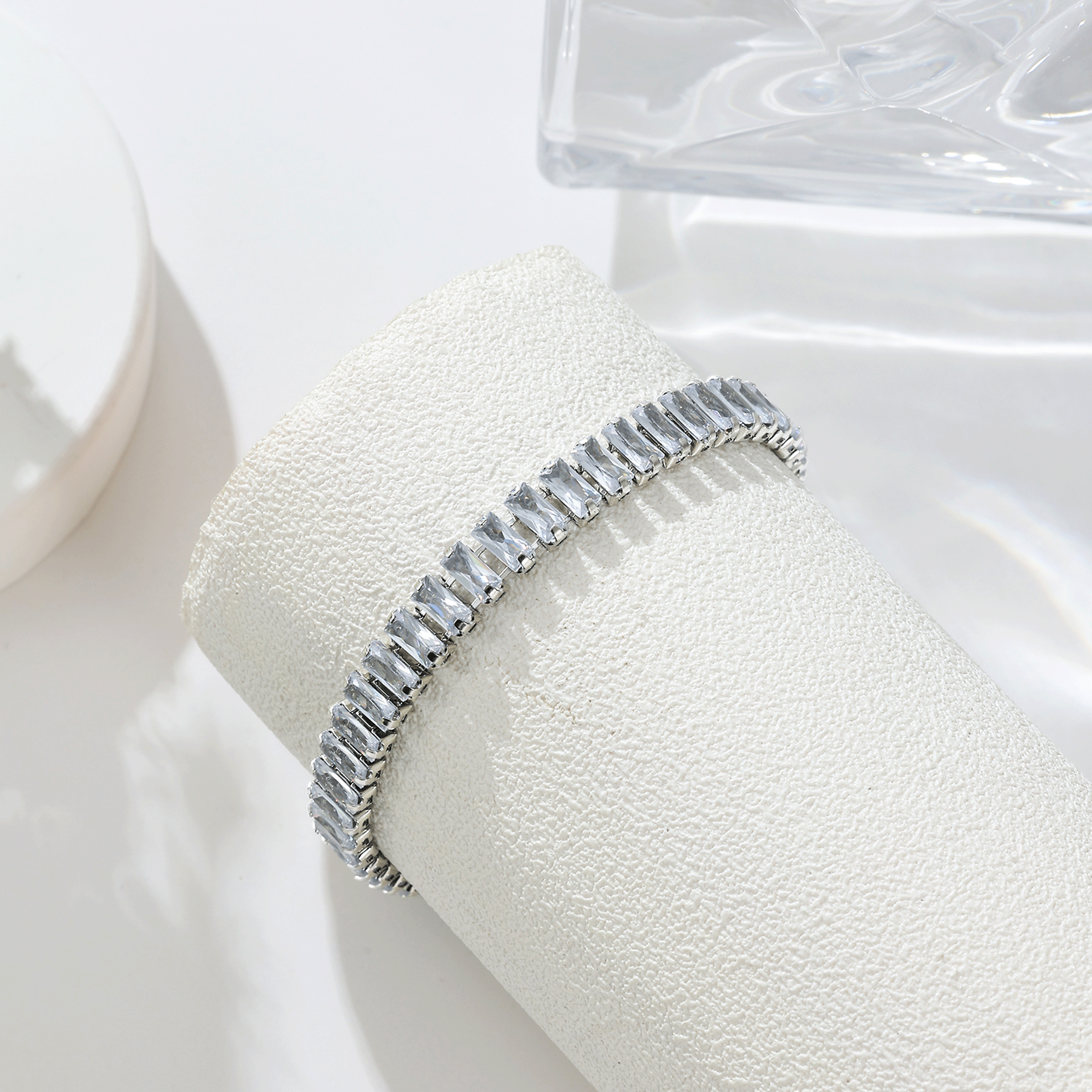 Armband Dames | Zirkonia Steentjes | Zilver