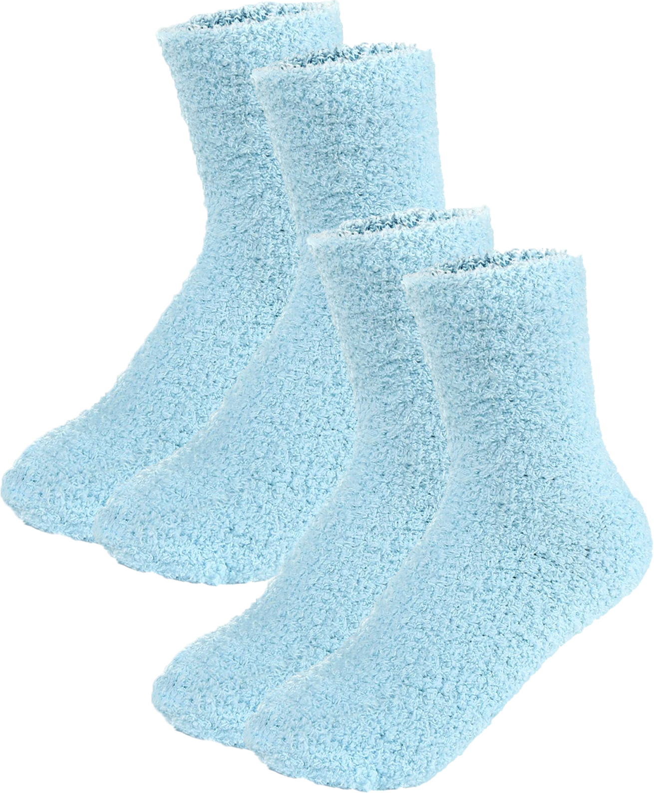 Fluffy Sokken | Turquoise 2-Pack
