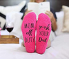 Fluffy huissokken mom off duty roze | Cadeauplek