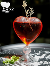 Cocktail glas in hartvorm | Cadeauplek
