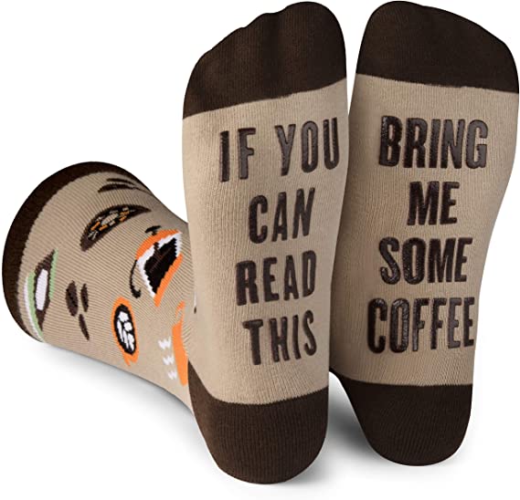 grappige sokken, bring me some coffee | cadeauplek