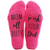 Fluffy huissokken mom off duty roze, onderkant | Cadeauplek