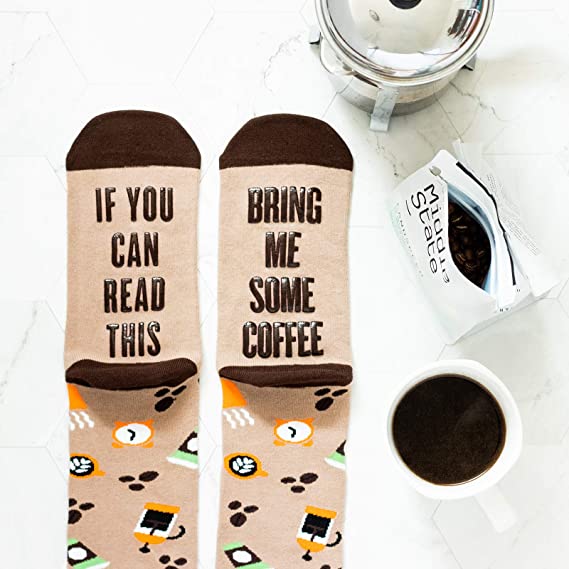 grappige sokken, bring me some coffee | cadeauplek