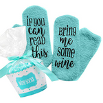 If you can read this, bring me some wine | Fluffy Huissokken | Turquoise