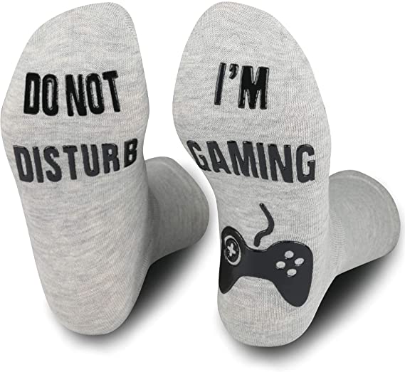 Grappige sokken, i'm gaming, grijs | Cadeauplek