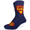 grappige sokken voor vader blauw | SUPER DAD | Cadeauplek.nl