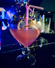 Cocktail glas in hartvorm met rietje | Cadeauplek