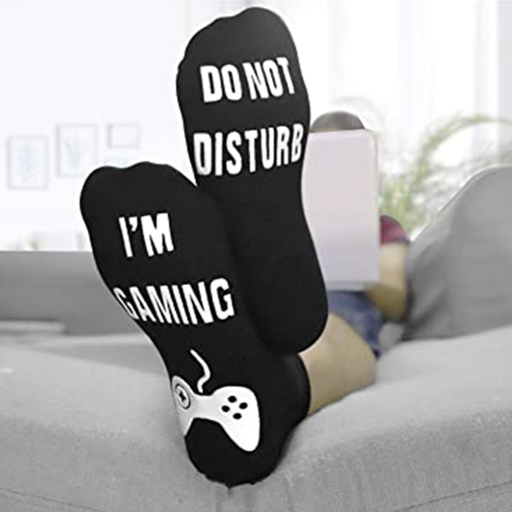 Grappige sokken, i'm gaming, zwart, onderkant | Cadeauplek