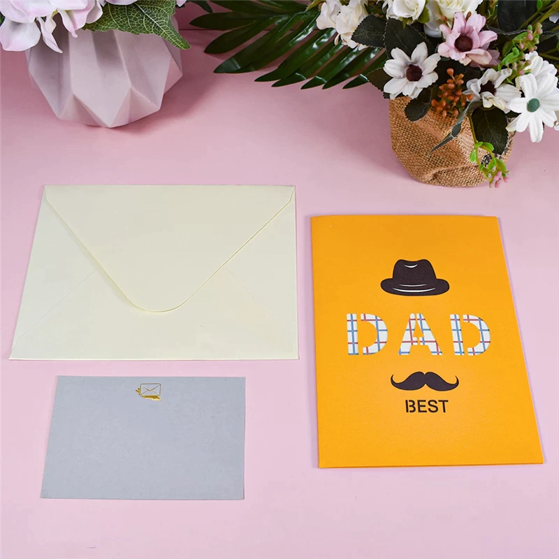 Wenskaart voor Vader met envelop | To The Best Dad Ever | Cadeauplek.nl