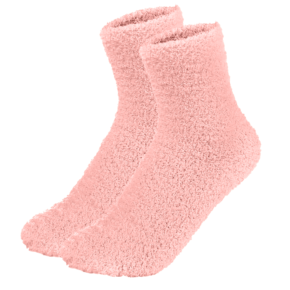 Fluffy sokken abrikoos | cadeauplek