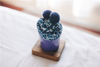 Fluffy huissokken blauw cupcakeverpakking | Cadeauplek