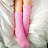Fluffy huissokken, bring me coffee roze op bed | cadeauplek