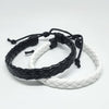 Handgeweven Armband | Wit/Zwart Cadeauplek 