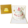 3D pop-up wenskaart voor verjaardag met taart, geopend | Cadeauplek