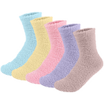Fluffy Sokken | 5-Pack Happy Kleuren