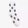 Grappige sokken met dollar tekens wit | cadeauplek