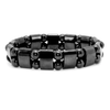 Armband heren zwart, magnetisch, wellness genezend | cadeauplek.nl